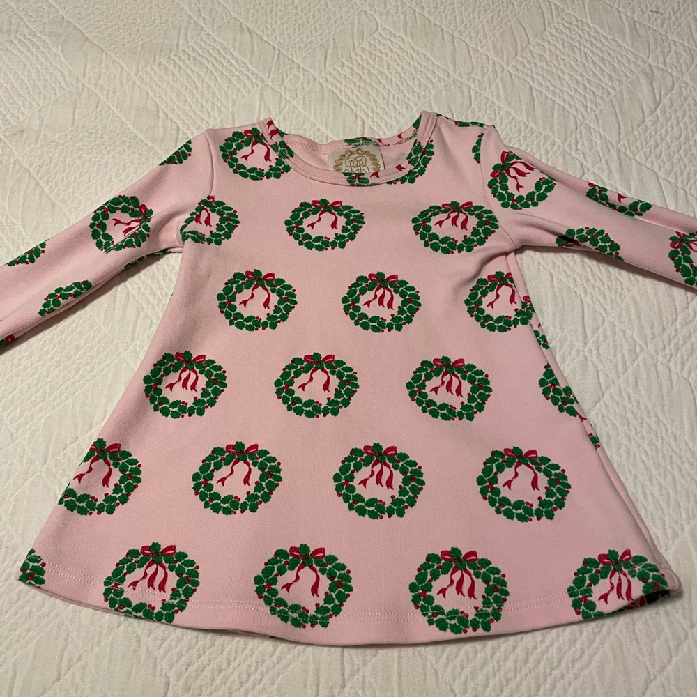 TBBC Polly play dress deck the halls w/ bows & holly